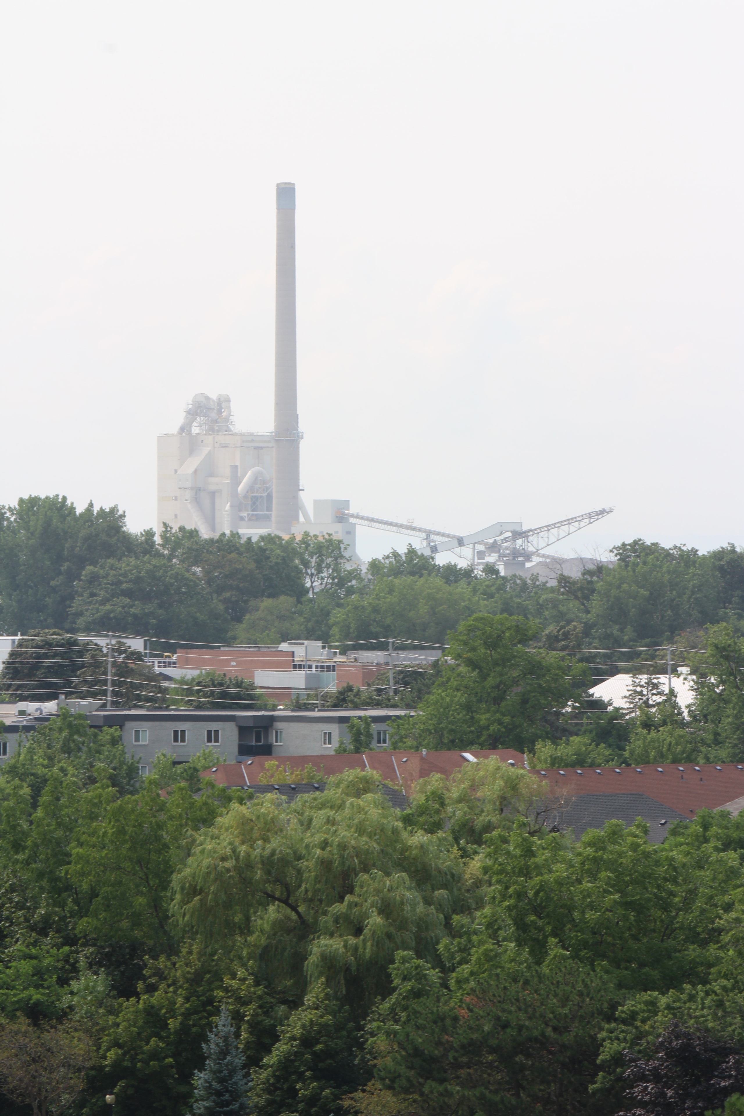 Industrial area and green space in Ward 2 Mississauga